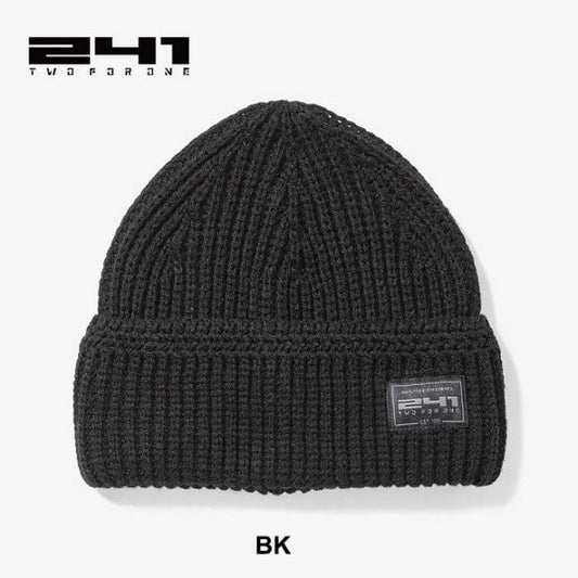 ツーフォーワン ビーニー 241 リブビーニー メンズ MB7412 RIB BEANIE ニットキャップ ブラック カーキ オッター メール便 (241023)