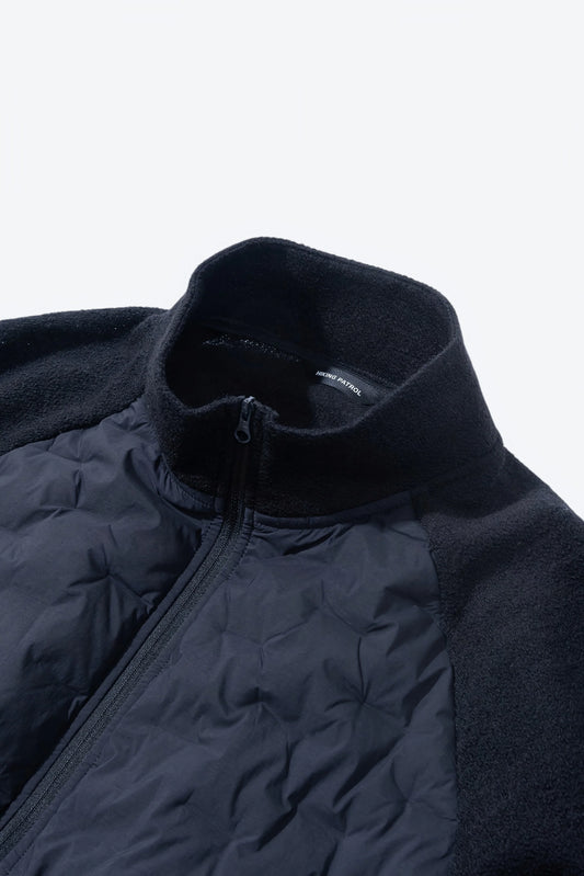 HIKINGPATROL PATH HYBRID KNITTED PADDED JACKET / BLACK (HP26020)