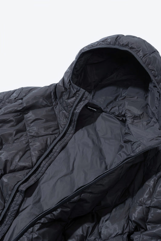 Hiking Patrol Base LT Down Hooded Jacket 【Charcoal Black】 ライトダウン フーディ M L / (HP26018)