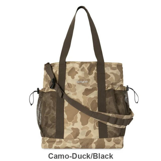 カーハート トートバック carhartt I034603 IRWIN TOTE BAG アーウィントートバッグ メンズ バック 大容量 おしゃれ アーウィントートバッグ ポリエステル 軽量 多機能 ストリート系 ジップ付きトート カジュアル 軽い(250328)