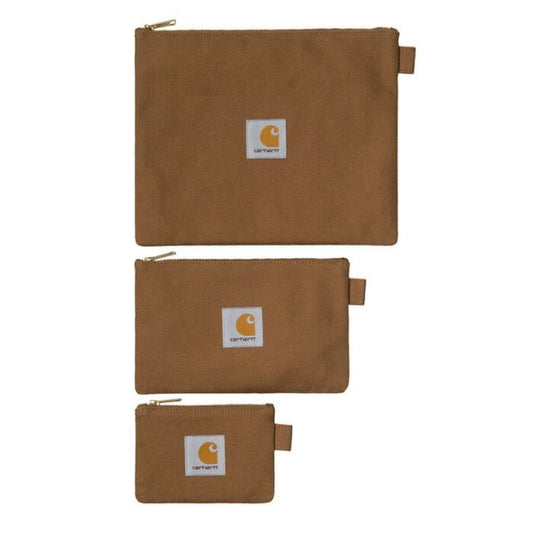 カーハート ポーチ carhartt I034758 CANVAS POUCH SET キャンバスポーチセット キャンバスポーチ メンズ おしゃれ 収納ポーチ セット 3点 小物入れ ブランド キャンバス素材 旅行用 ワックス加工 トラベルポーチ ギフトにも最適(250328)