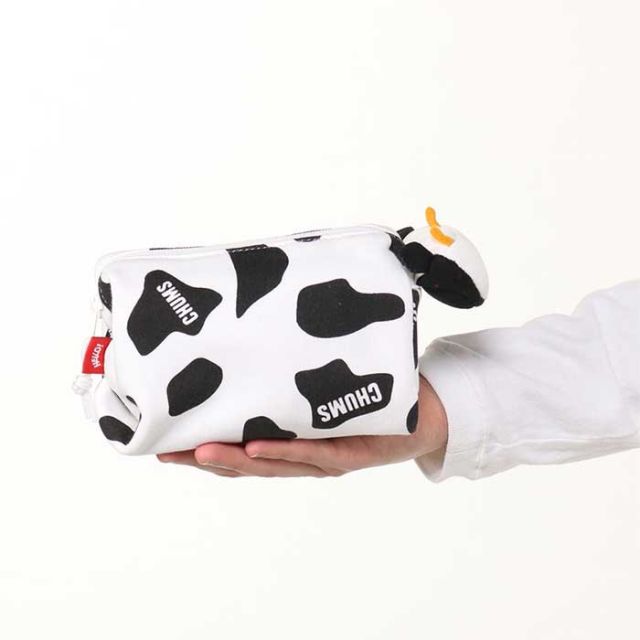 チャムス ポーチ chums CH60-3868 Cow Pouch カウポーチ 小物入れ 干支ポーチ うし スウェット素材 かわいいポーチ レディース 動物モチーフ ギフト 干支シリーズ 2025年 バッグ(250328)