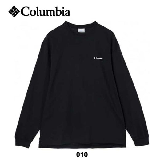 コロンビア メンズ 長袖Tシャツ Columbia XE5623 NEWFOUND GARDEN LS TEE ニューファウンドガーデンロングスリーブティー ブラック ホワイト ロンT UVカット コットン S / M / L 春夏 (240326)