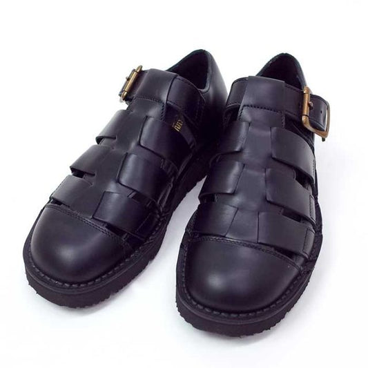 ダナー グルカサンダル レザーサンダル danner メンズ D217010 PITTOCK GURUKHA FLEX ブラック 日本製 黒 革 厚底 靴 シューズ 26cm 27cm (240429)