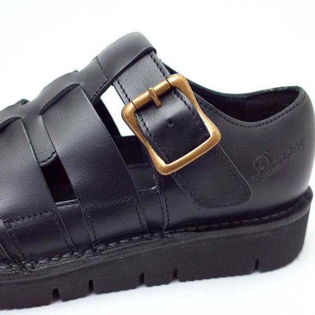 ダナー グルカサンダル レザーサンダル danner メンズ D217010 PITTOCK GURUKHA FLEX ブラック 日本製 黒 革 厚底 靴 シューズ 26cm 27cm (240429)