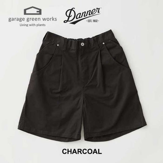 ガレージグリーンワークス ショートパンツ ダナー garage green works 241003 DANNER×GGW FIELD 6PK CHINO SHORTS チャコール グレー M / L ハーフパンツ ハーパン メール便 (240423)