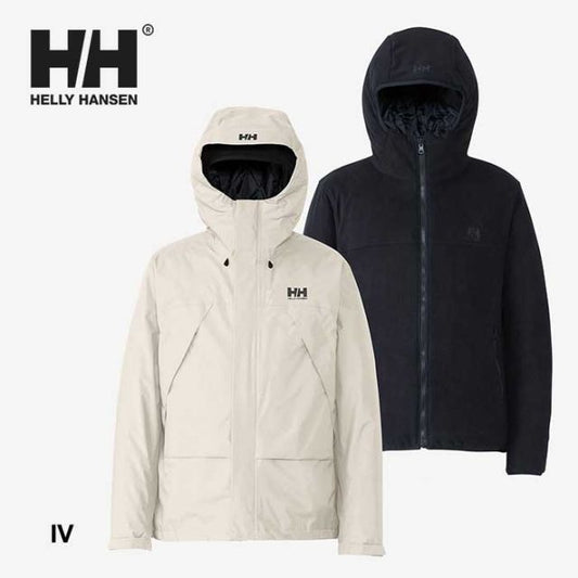 ヘリーハンセン ジャケット スカンザ3ウェイジャケット HELLY HANSEN HH12463 SCANDZA 3WAY JK メンズ レディース ユニセックス ブラック アイボリー M / L / XL (241114)