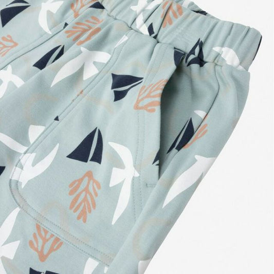ヘリーハンセン ショートパンツ キッズ HELLY HANSEN HJ22509 KIDS GRAPHIC PRINT SHORTS グラフィックプリントショーツ オーガニックコットン ストレッチ性 抗菌防臭 メール便 (250126)