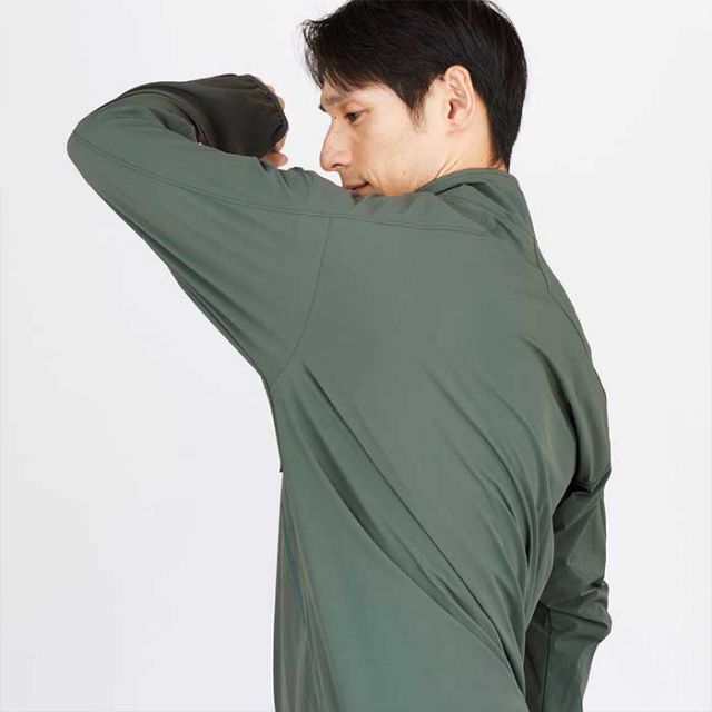 カリマー アウター Karrimor 101532 softshell zip-up ソフトシェル ジップアップ スタンドカラー メンズ ナイロン 2WAY 防風 ストレッチ 登山 旅行 キャンプ (240228)