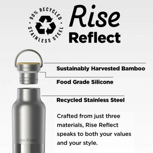 クリーンカンティーン タンブラー 16oz ライズ リフレクト バンブーキャップ Klean Kanteen Rise Reflect 保温 保冷 ステンレスボトル 真空断熱 マグボトル 473ml (260224)