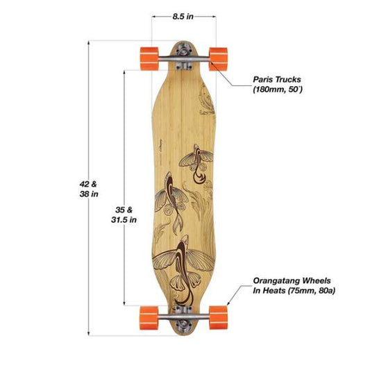 ローデッド ロングスケート コンプリート ヴァンガード LOADED VANGUARD COMPLETE paris V3 skate ロンスケ セット スケボー skateboard complete deck