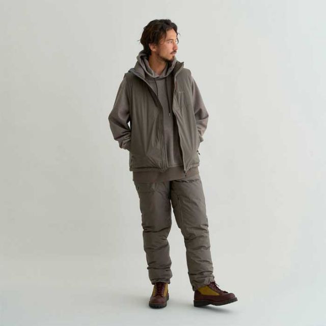 NANGA AURORA TEX STAND COLLAR DOWN VEST