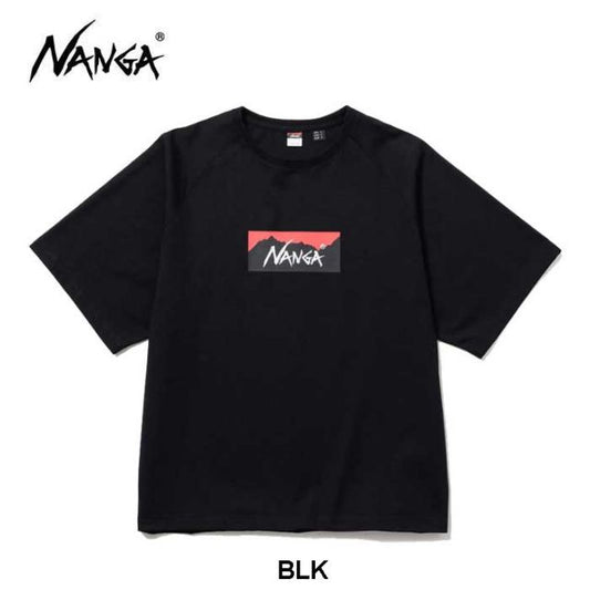 ナンガ tシャツ NANGA ECO HYBRID BOX LOGO LOOSE FIT TEE 半袖 エコハイブリッドボックスロゴルーズフィットティー メンズ レディース ユニセックス メール便 (250331)