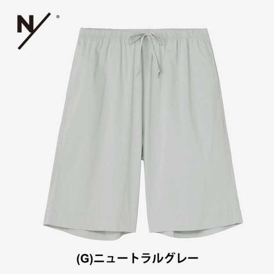 ニュートラルワークス ハーフパンツ ルームウエア パジャマ メンズ レディース ユニセックス NEUTRALWORKS KSU42372 HERMIA / HALF PANTS ハーミア / ハーフパンツ 膝丈 グレー ブラック M オールシーズン (240421)