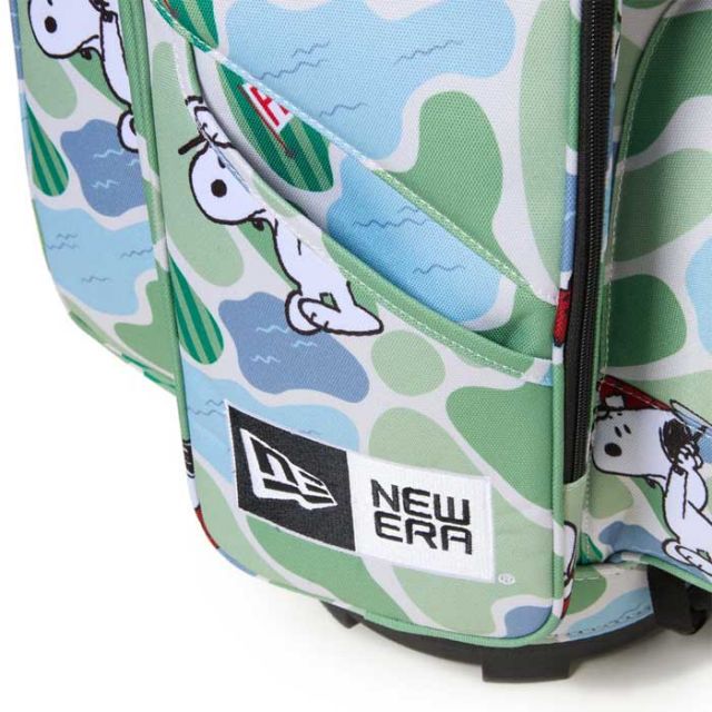 ニューエラ ゴルフ キャディーバッグ ピーナッツ NEWERA GF CADDIE PEANUTS スヌーピー ゴルフバッグ ゴルフグッズ キャディバッグ 9型 コラボ かっこいい(250130)