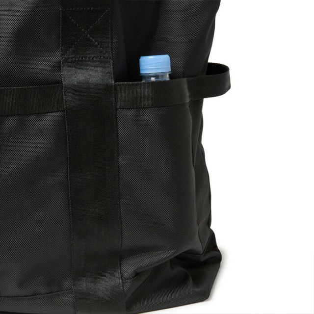ニューエラ トートバッグ ラージ 42L ブラック NEWERA TOTE BAG L 1680D 大容量 ジップ付き 撥水 ポケット多数 ユニセックス 通勤 通学 旅行 アウトドア バッグ メンズ レディース (2503)