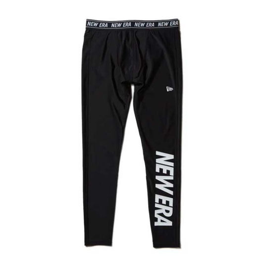 ニューエラ タイツ NEWERA PA RASH TIGHTS ESS LOGO ラッシュタイツ ワードマークロゴ ジム ウェア トレーニングタイツ メンズ ラッシュガード レギンス ジム UVカット 吸汗速乾 フィットネスタイツ 透けない 海 OK メール便 (250411)
