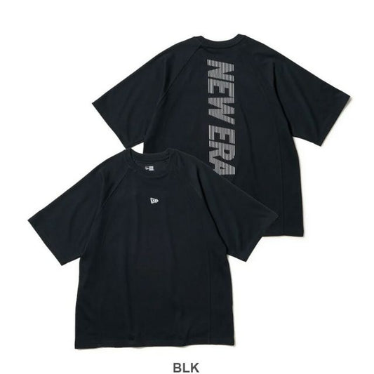ニューエラ Tシャツ メンズ 半袖 NEWERA PA SS OS PF TEE VERTICAL LOGO オーバーサイズド パフォーマンス コットン/ポリエステル 吸汗速乾性 生地裏面がメッシ 通気性 トレーニング 通勤 タウンユース メーr便 14674806 14674805 14674804 (250904)