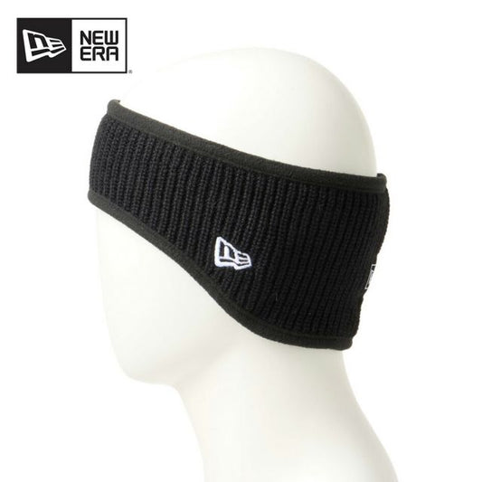 ニューエラ NEW ERA ニット イヤーウォーマー リブ ボックスロゴ ブラック 耳当て ヘッドバンド 防寒 フリース裏地 メンズ レディース ユニセックス 冬用 13772520 NEWERA KNIT EAR WARMER RIB BOX (251206)
