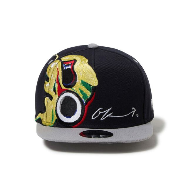 ニューエラ 9FIFTY A-Frame 岡本太郎 にらめっこ キャップ NEW ERA TARO OKAMOTO コラボ アジャスタブル スナップバック ゴルフ ネイビー ホワイト キャップ 帽子 14683753 14683752 GF 950AF TAROKA NIRAMEKKO