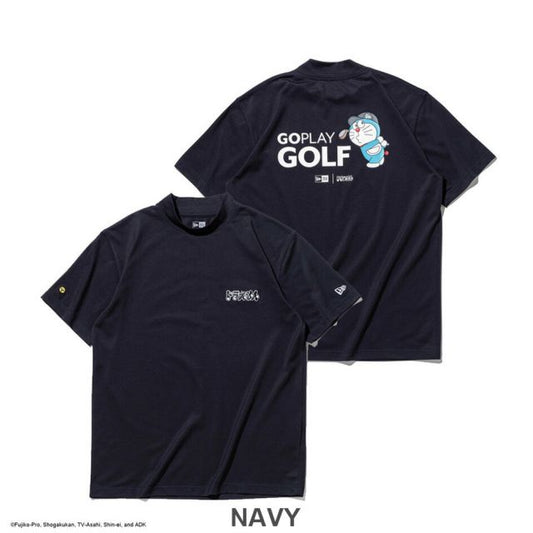 ニューエラ 半袖 鹿の子 ミッドネック Tシャツ ドラえもん ネイビー ホワイト Mid Neck Polo Tee Doraemon 14935373 14935372 NEW ERA ニューエラ ゴルフ 鹿の子 ミッドネック ユニセックス GF SS MID NECK TEE DORAEMON GPG (260316)
