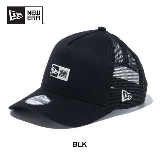 ニューエラ 帽子 キッズ メッシュキャップ 男の子 女の子 ユニセックス NEW ERA YOUTH 940AFTR BOX LOGO スナップバック 子供服 ジュニア ブラック ホワイト (240404)