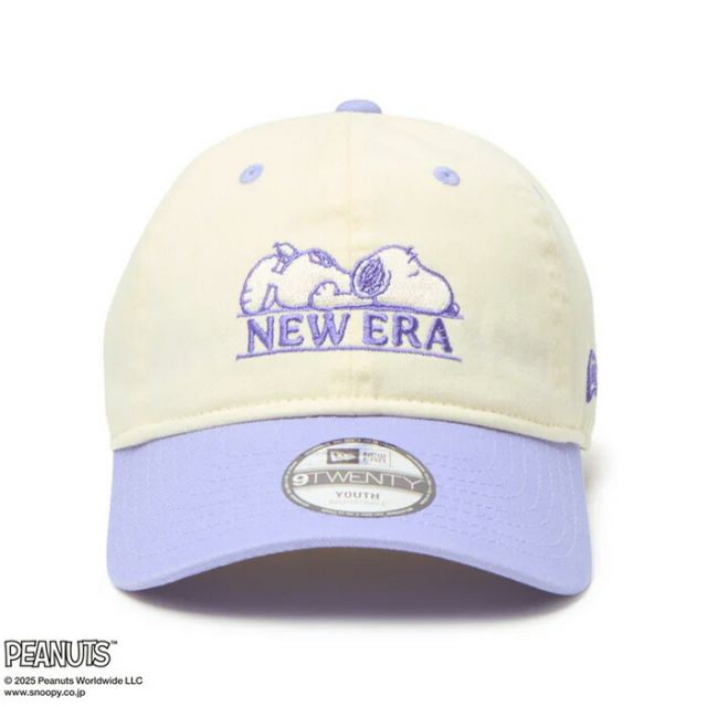 YTH 920 PEANUTS NEWERA キッズ Youth 9TWENTY PEANUTS ニューエラ スヌーピー キャップ キッズ ピーナッツ 帽子 子供用 ブラック 9TWENTY PEANUTS クロスストラップ (250411)