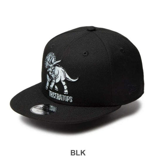 ニューエラ NEWERA CLD 950 ニューエラ 恐竜モチーフ チャイルドサイズキャップ ブラック ホワイト 頭回り約50.1cm?53.9cm (250509)