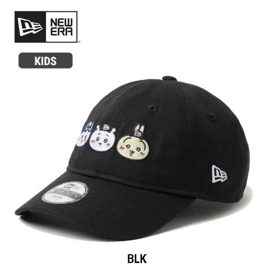 ニューエラ キッズ キャップ ちいかわ Youth 9TWENTY NEW ERA 14864477 アイボリー 帽子 子供用 6歳〜15歳 サイズ調整 クロスストラップ カーブドバイザー ハチワレ うさぎ キャラクター コラボ キッズ帽子