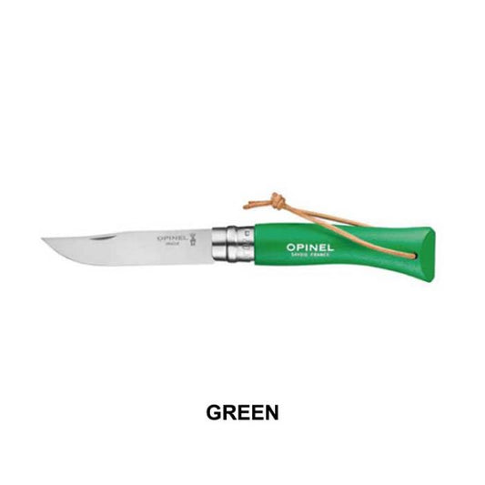OPINEL 414 ステンレススチール 皮紐付 #7 COLORAMA