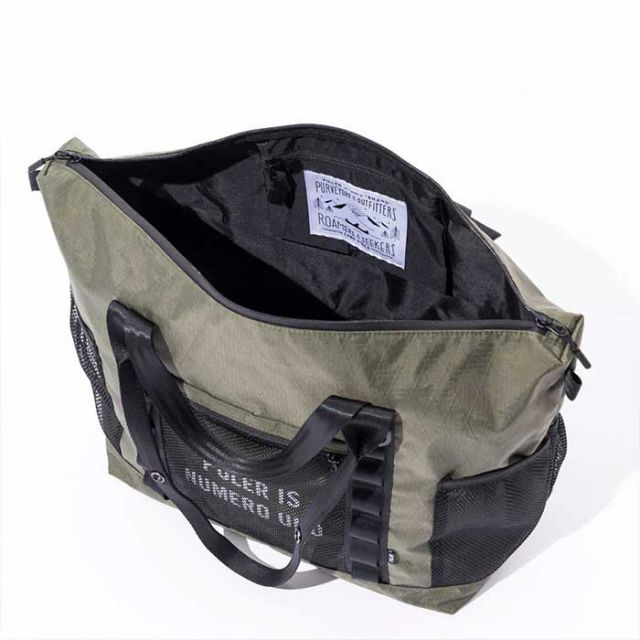 ポーラー 2WAYトートバッグ POLeR X-CLOTH TOTE 32L ショルダーバッグ メンズ レディース ユニセックス TPU素材 防水 ミリタリー ブラック カーキ (240331)