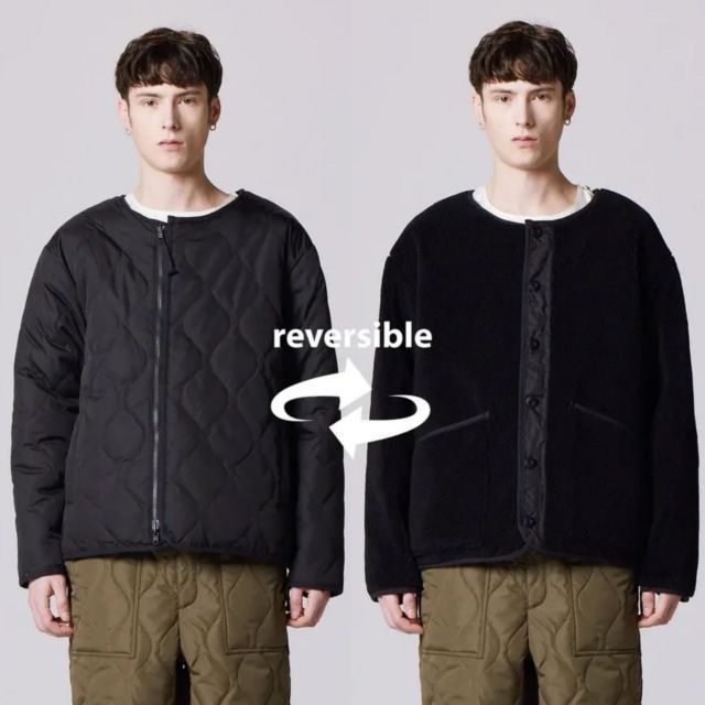 TAION MILITARY RIVERSIBLE “DOWN+BOA"" CREW NE