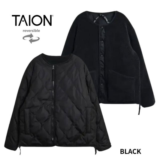 TAION MILITARY RIVERSIBLE “DOWN+BOA"" CREW NE