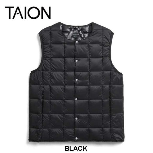 TAION 004 CREW NECK BUTTON DOWN VEST