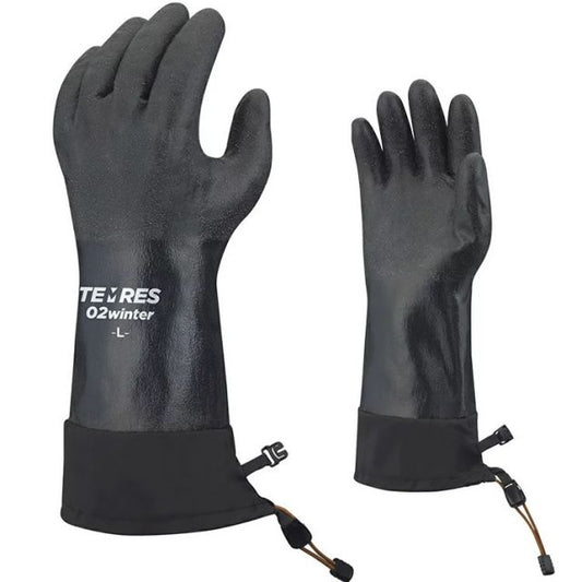 防水グローブ テムレス SHOWA TEMRES 02 WINTER BLK (LL) glove メンズ レディース スキー バイク (231128)