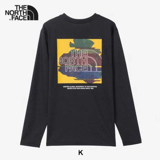ザ・ノース・フェイス ロンt メンズ THE NORTH FACE NT82488 L/S DG BOX LOGO T ロングスリーブデジタルボックスロゴティー グラフィックT UVケア 吸汗速乾性 抗菌防臭性 ノースフェイス (240821)