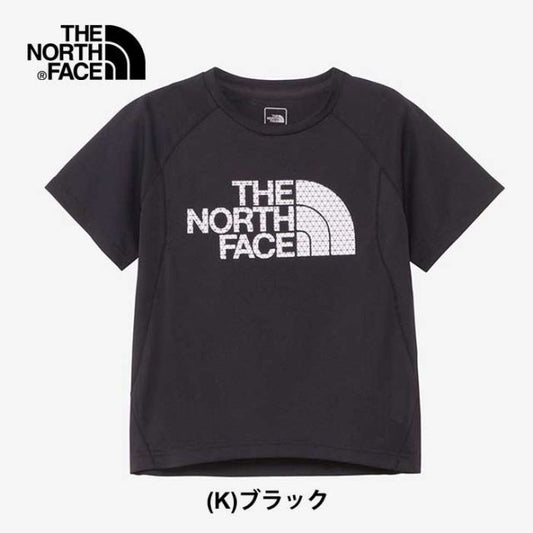 ザ・ノース・フェイス tシャツ キッズ 半袖 女の子 男の子 THE NORTH FACE NTJ12312 S/S TRAIL RUN T UVカット 速乾 ブラック イエロー ランニング ドライ スポーツ 運動 130cm / 140cm / 150cm メール便 (240414)