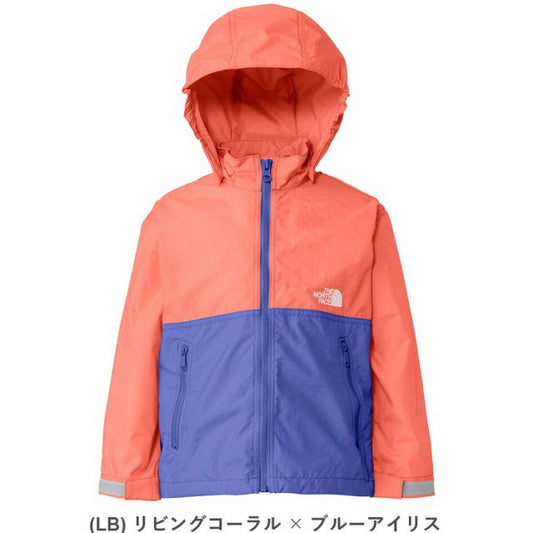 ザ・ノース・フェイス ジャケット トドラー THE NORTH FACE NPT22510 T COMPACT JACKET コンパクトジャケット キッズ ジュニア アウトドア キャンプ 子供 ウインドブレーカー 撥水 記名ラベル 通園 幼児服 男の子 女の子 メール便(250126)