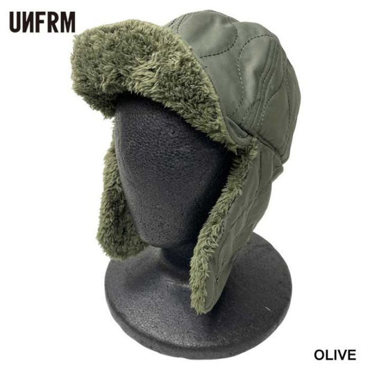 UNFRM AW-0716 QUILT BOA FLEECE EARFLAP CAP