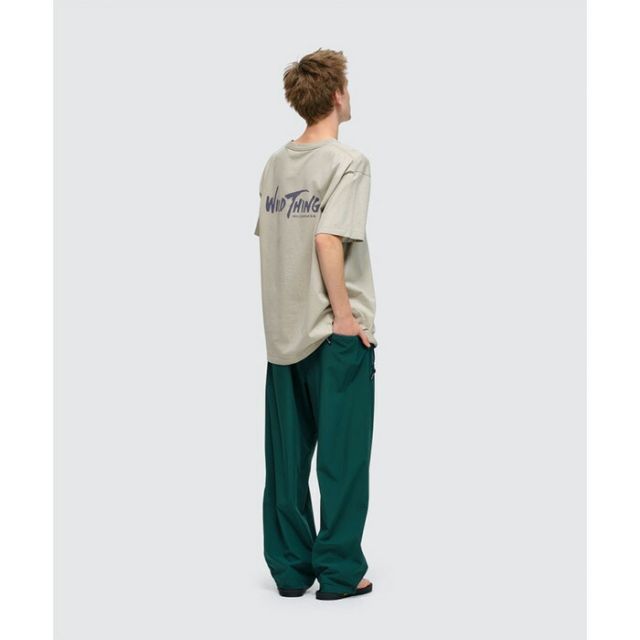 WILDTHINGS ワイルドシングス エラスティックナイロンラックスパンツ ELASTIC NYLON LAX PANTS MENS メンズ summer 夏 ナイロン100% BEIGE ベージュBlack 黒 M L WT26036 (260408)