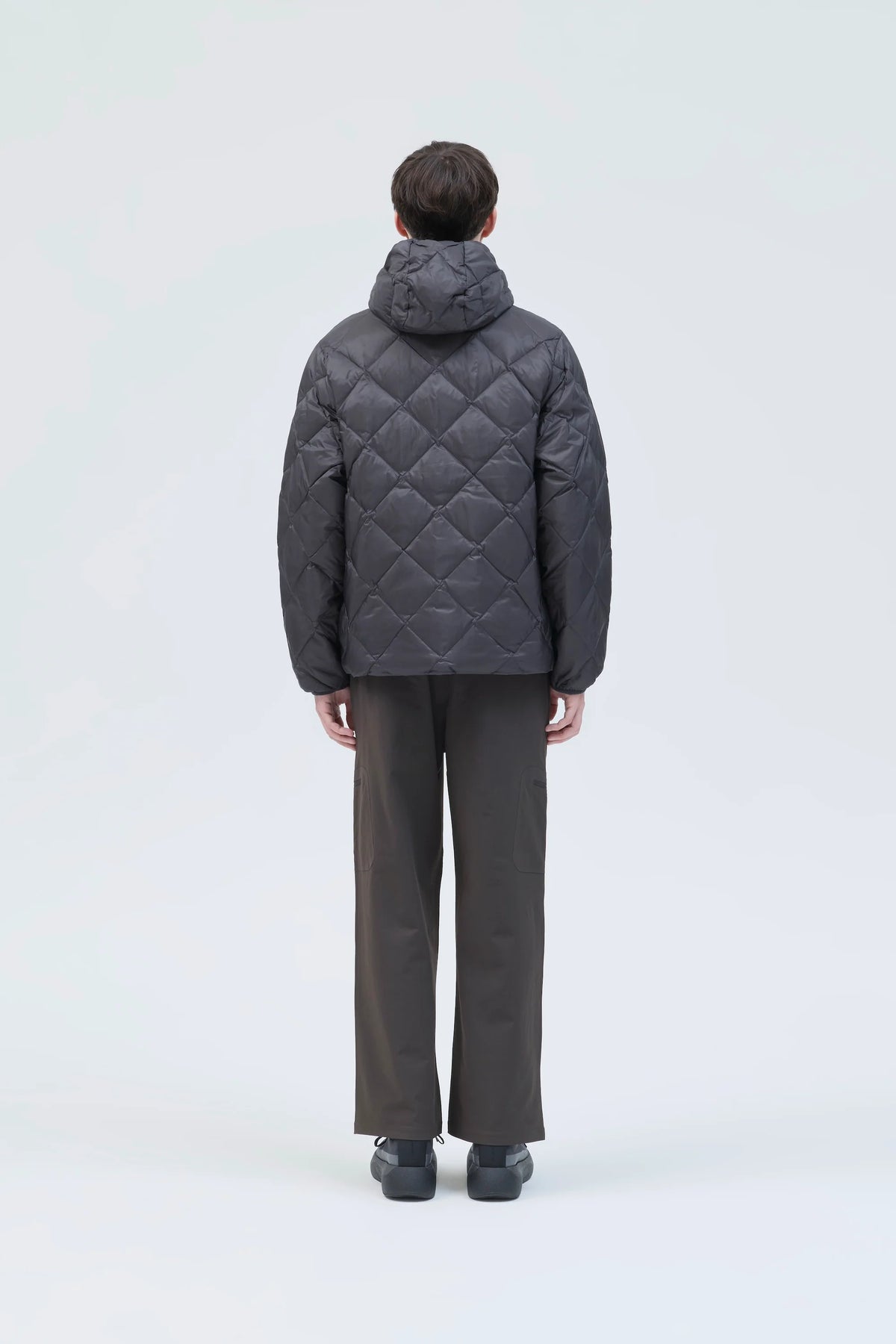 Hiking Patrol Base LT Down Hooded Jacket　【Charcoal Black】　ライトダウン フーディ M L　/ (HP26018)