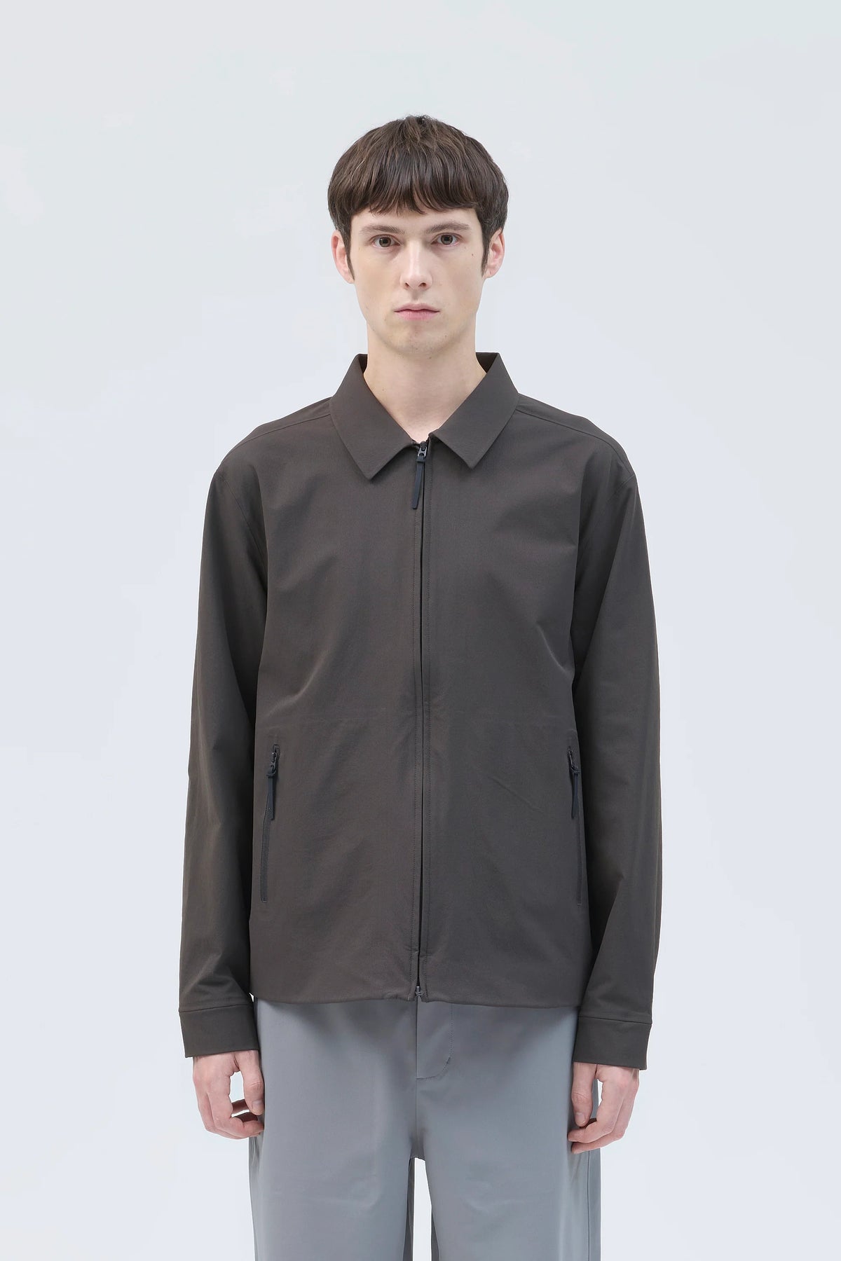 HIKINGPATROL EDGE SOFTSHELL SHIRT / SLATE BROWN (HP26025)