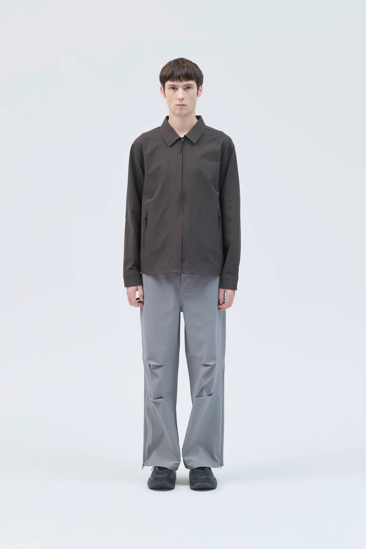 HIKINGPATROL EDGE SOFTSHELL SHIRT / SLATE BROWN (HP26025)