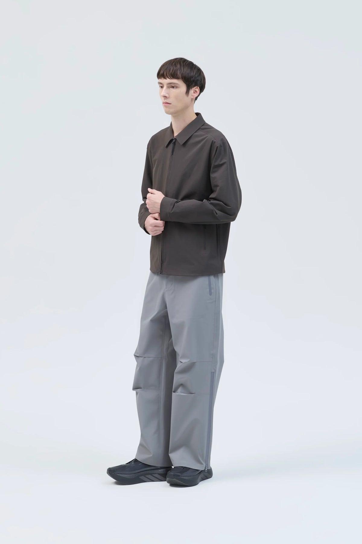 HIKINGPATROL EDGE SOFTSHELL SHIRT / SLATE BROWN (HP26025)
