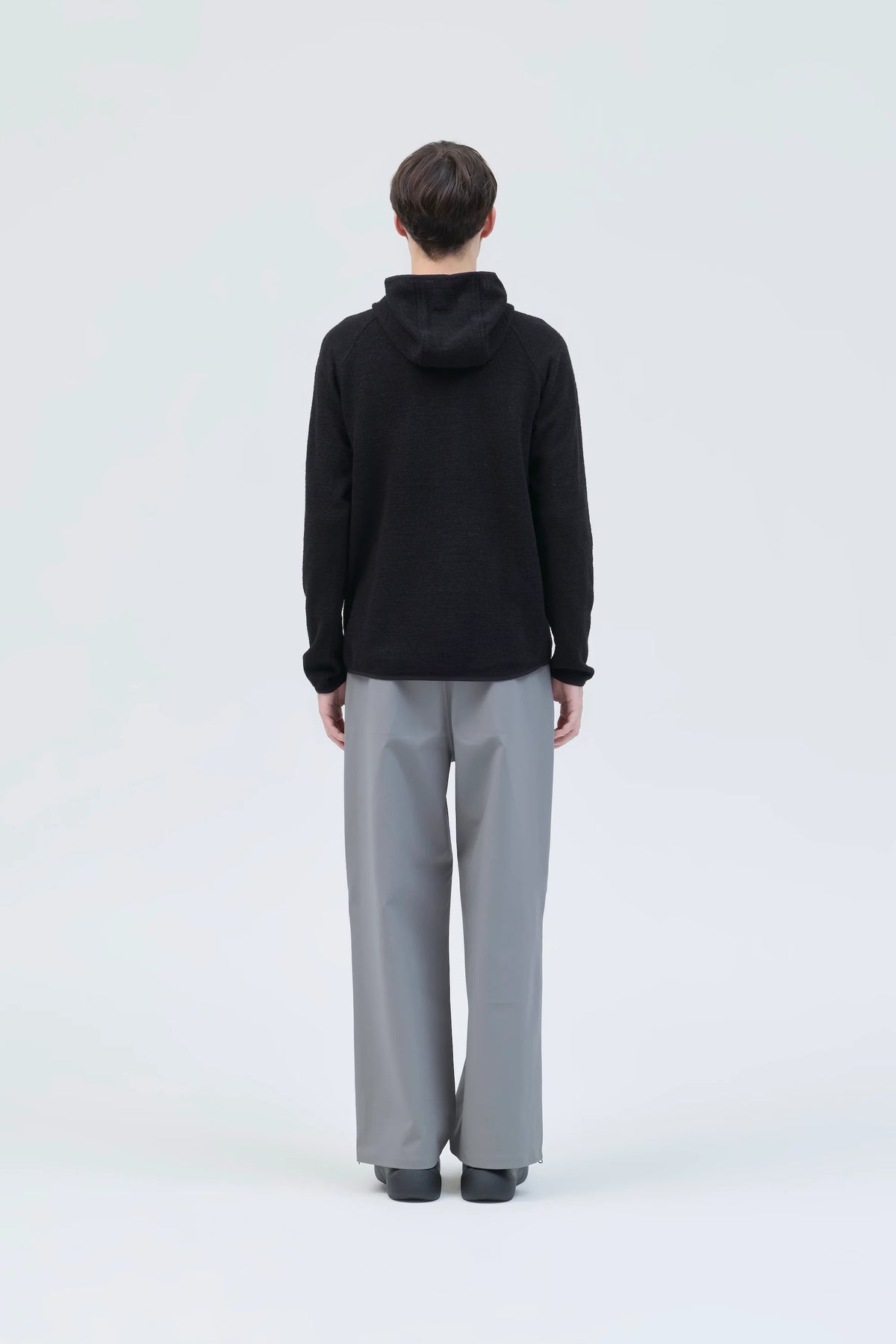 HIKINGPATROL ORBIT KNIT HOODED PULLOVER / BLACK (HP26023)