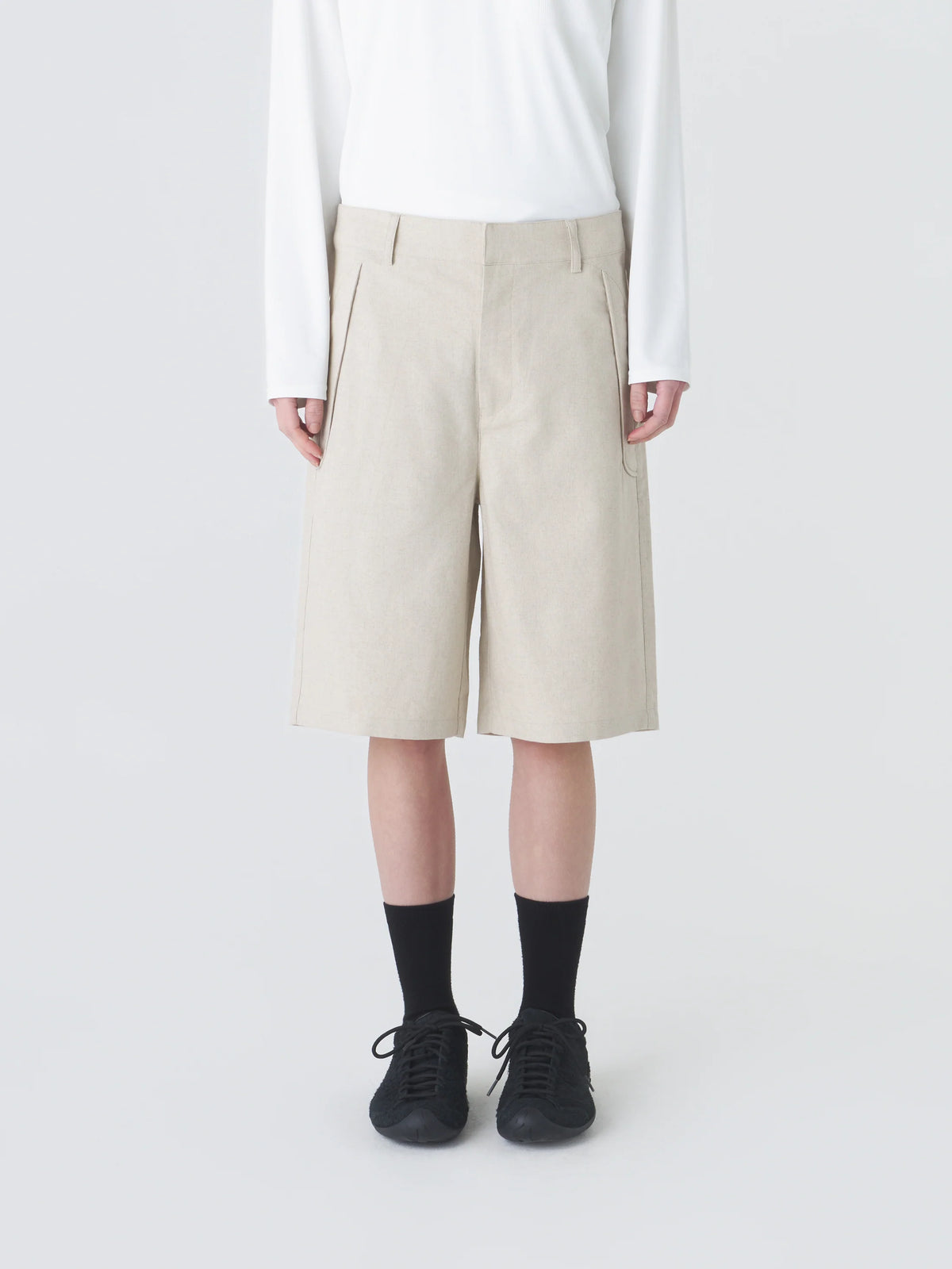 Hiking Patrol Path Linen Cotton Mixed Shorts　【SAND】　リネンコットン ショーツ S　/ (HP26016)