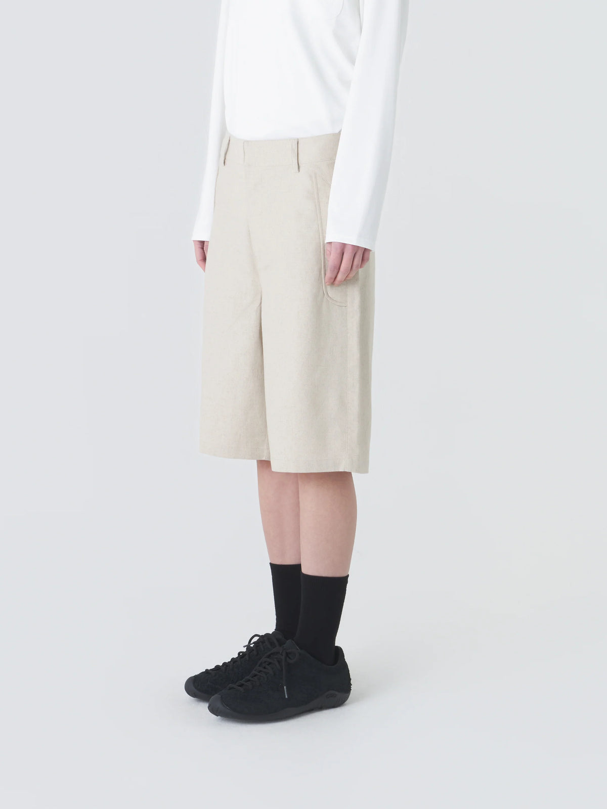 Hiking Patrol Path Linen Cotton Mixed Shorts　【SAND】　リネンコットン ショーツ S　/ (HP26016)