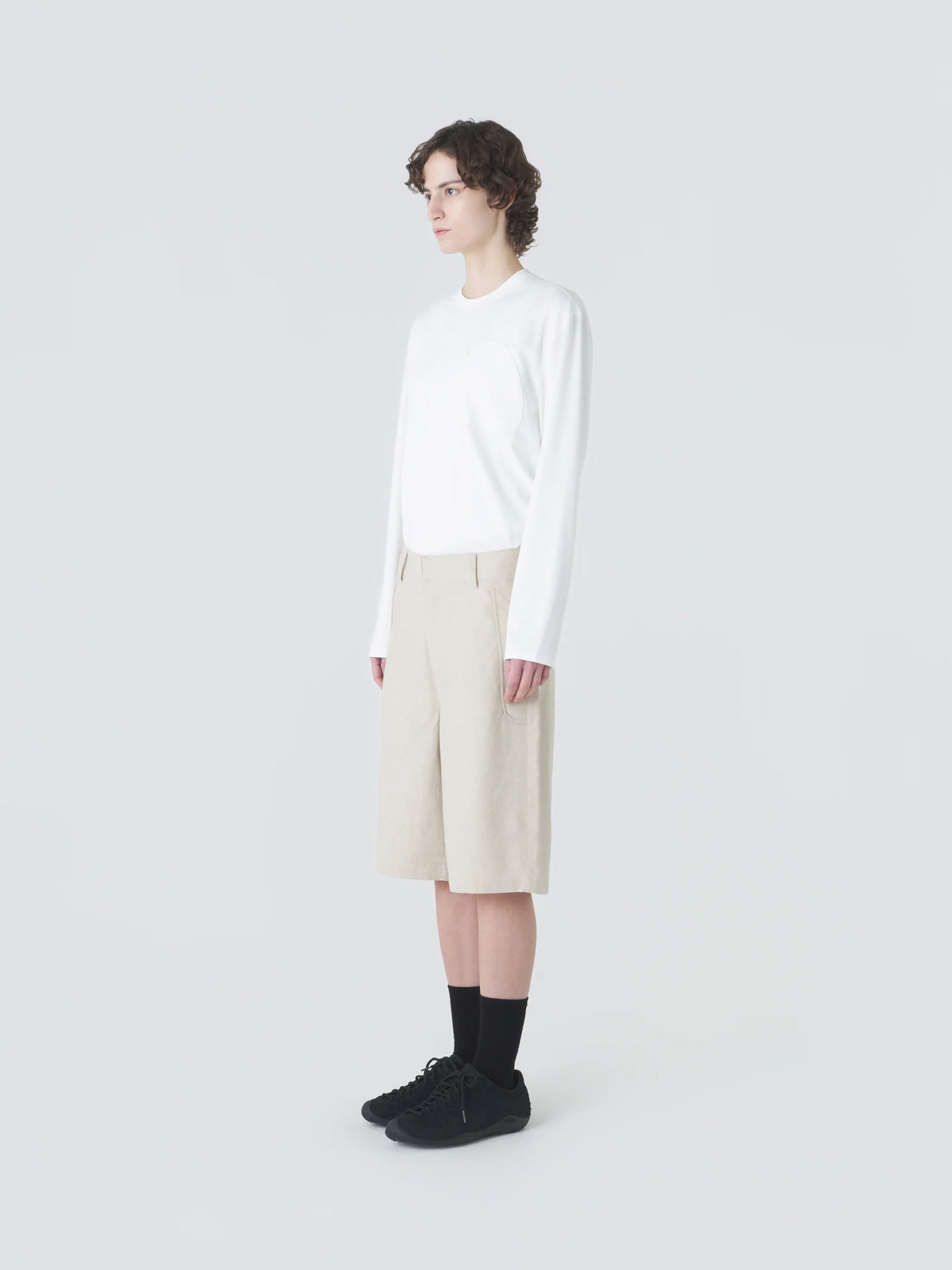 Hiking Patrol Path Linen Cotton Mixed Shorts　【SAND】　リネンコットン ショーツ S　/ (HP26016)