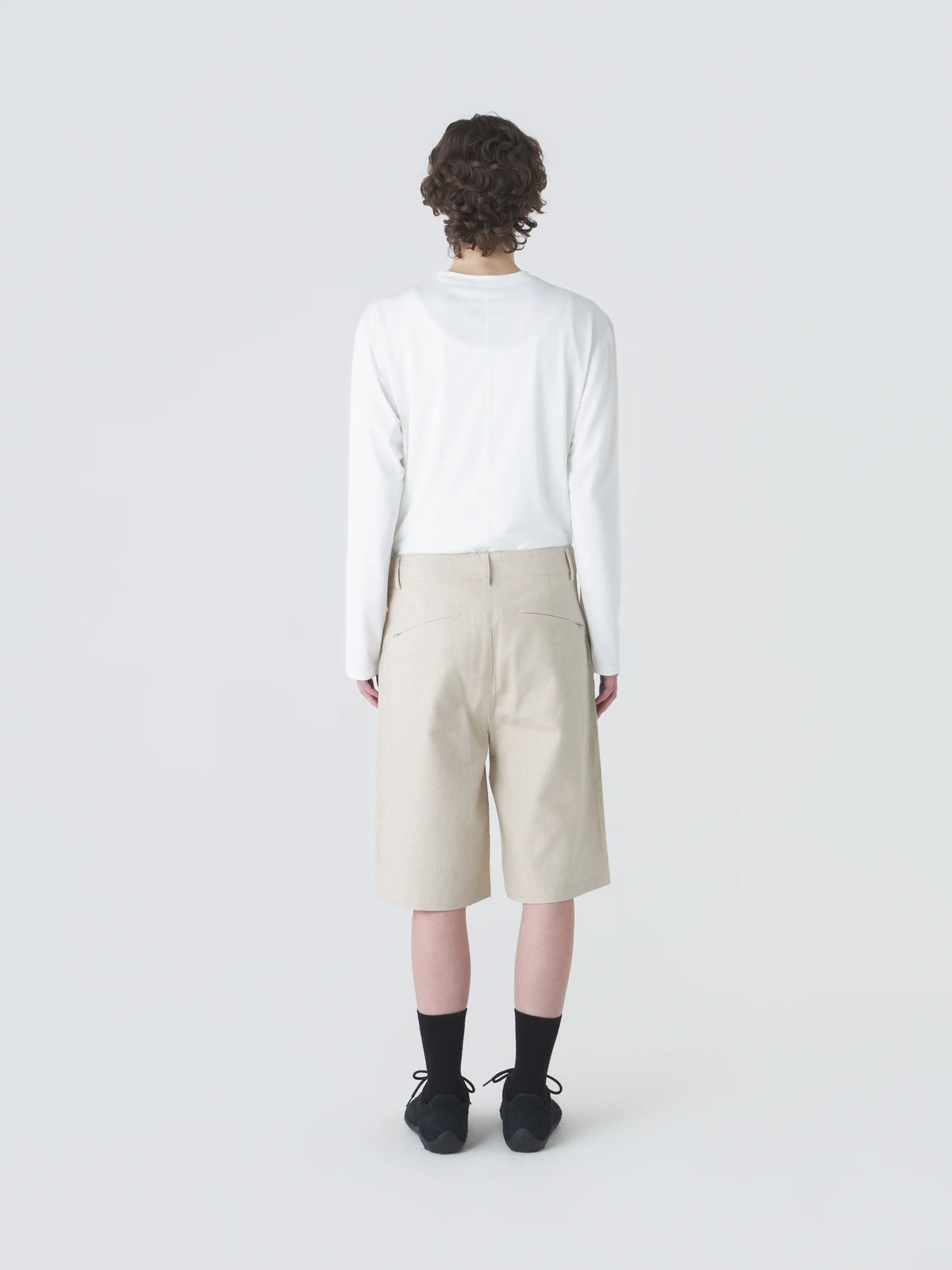 Hiking Patrol Path Linen Cotton Mixed Shorts　【SAND】　リネンコットン ショーツ S　/ (HP26016)