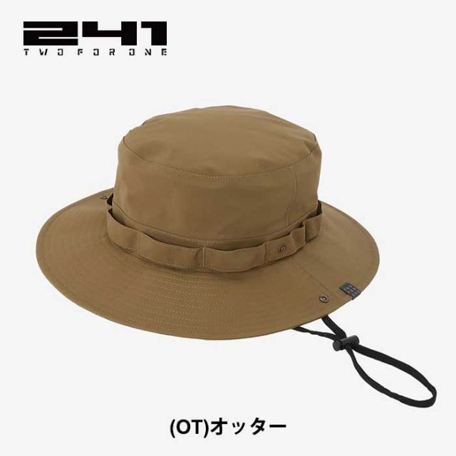 エリア241 ゴアテックスハット MB7400 GORE-TEX 3L HAT ゴアテックス3レイヤーハット AREA241 メンズ 春夏 帽子 ナイロン 防水 ブラック 黒 ブラウン フリーサイズ  (240317)